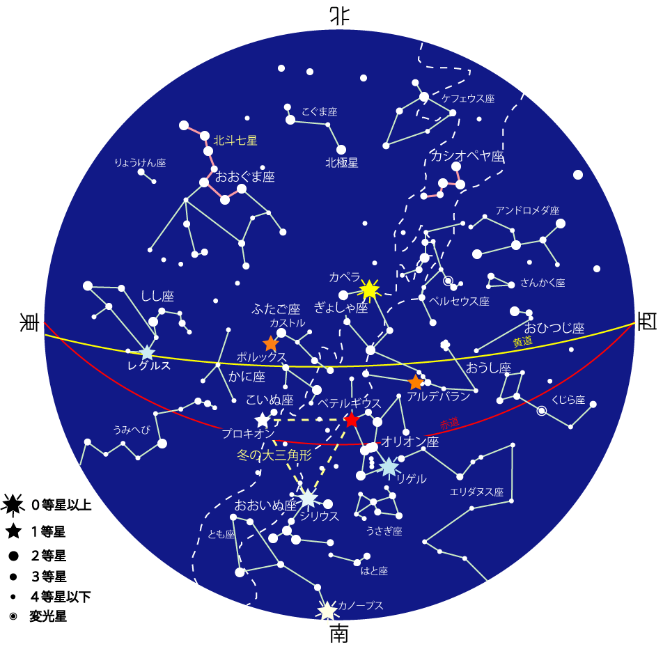 18年2月の星空