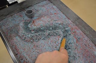 砂山に川を作ってみよう 砂山に川を作ってみよう