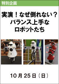 実演！なぜ倒れない？バランス上手なロボットたち