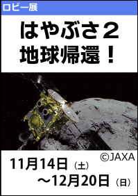 ロビー展「はやぶさ2 地球帰還！」