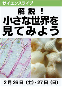 サイエンスライブ「解説！小さな世界を見てみよう」