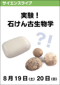 サイエンスライブ「実験！石けん古生物学」