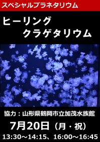 スペシャルプラネタリウム「ヒーリングクラゲタリウム」
